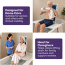 EQUIPMED Motorised Bath Lift Chair, Electric Battery Operated Reclining Seat, Bathing for Elderly & Disabled, 136kg Capacity Blue
