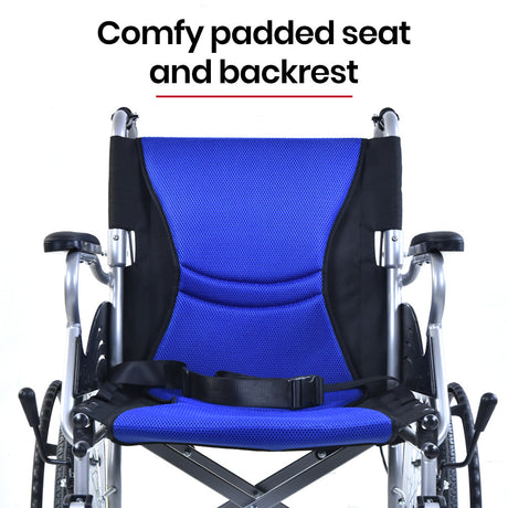 EQUIPMED Folding Aluminium Wheelchair, 20