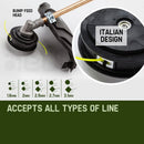 BAUMR-AG 65cc 7in1 Long Reach Garden Multi-tool, Pole Saw, Hedge & Line Trimmer, Brush Cutter, 12" Tree Trimming Pruning Chainsaw Bar, 2 Extension Shafts