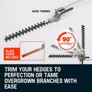 MTM Pole Chainsaw Brush Cutter Whipper Snipper Hedge Trimmer Saw Multi Tool 62CC