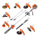 MTM 62CC Pole Chainsaw Hedge Trimmer Saw Brush Cutter Whipper Snipper Multi Tool