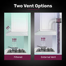 EUROCHEF Rangehood Filter Set, for EUR60S EFR60S EFR90S, 2 Replacement Activated Carbon Filters