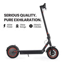 ALPHA Urban 10 Electric Scooter, 35km/h, Suspension, 35km Range, 10-Inch Wheels, Brushless Motor, Free APP, Motorised Commuter eScooter for Adults, Black