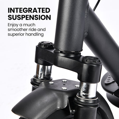ALPHA Urban 10 Electric Scooter, 35km/h, Suspension, 35km Range, 10-Inch Wheels, Brushless Motor, Free APP, Motorised Commuter eScooter for Adults, Black