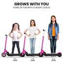 ROVO KIDS Electric Scooter Lithium Ride-On Foldable E-Scooter 125W Rechargeable, Pink