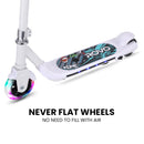 ROVO KIDS WhizKid Electric Scooter, Ages 5-11, Adjustable Height, Lithium Battery, Brushless Motor, White