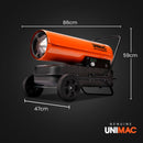 UNIMAC 30KW Portable Industrial Diesel Direct Forced Air Space Heater