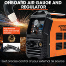 ROSSI 45A Plasma Cutter, Non-Touch Pilot ARC for Easy Cuts of Painted or Rusty Metals, DC Inverter Cutting Machine