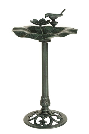 Lotus bird bath Dark Green