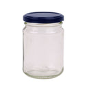 28x 250ml Flint Glass Jars +  Twist Lids - Round Food Storage Small Spices
