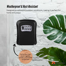 Tooleroo Wall Mount Key Lock Box – 4-Digit Safe Weatherproof Secure Storage