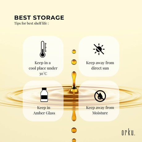 Orku 1L Organic Pumpkin Seed Oil – Virgin Cold Pressed Unrefined Cosmetic Gr.