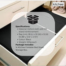 1x Kitchee Foldable Bed Sheet Storage Box – Linen & Closet Organiser Black