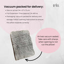 Orku Maternity Pregnancy Pillow - J-Shape Full Length for Side Sleepers Grey