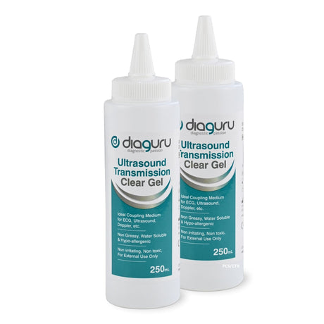 Diauguru 5x 250ml Ultrasound Sonogram Gel - Conductive Transmission ECG Doppler