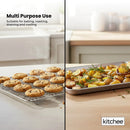 Kitchee 40.5x30.5cm Oven Baking Tray + Cooling Rack 4 Piece Stainless Steel Set