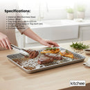Kitchee 40.5x30.5cm Oven Baking Tray + Cooling Rack 4 Piece Stainless Steel Set