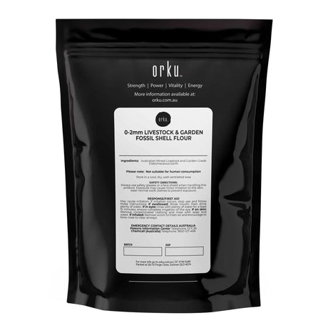 Orku 100g Diatomaceous Earth Garden 0-2mm Australian Fossil Shell Flour