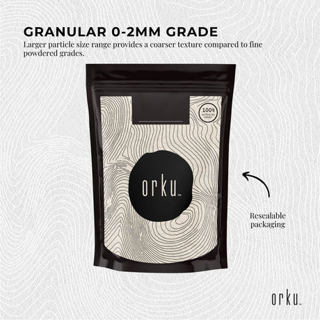 Orku 1Kg Diatomaceous Earth Garden 0-2mm Australian Fossil Shell Flour