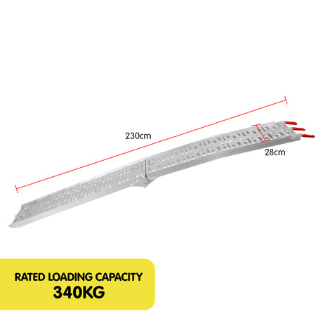 Kartrite Aluminium Folding Loading Ramp Atv Motorbike Motorcycle Golf Buggy Trailer