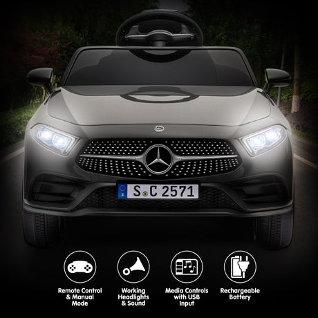 Kahuna Mercedes Benz CLS 350 Kids Electric Ride On Car with Remote Control - Black