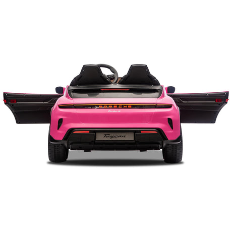 Kahuna Porsche Taycan Turbo S Kids Electric Ride On Car w/Remote Control 90W Four Wheel Suspension 2 Seater w/Seat Belt
