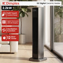 Dimplex 2.2kW DC Digital Ceramic Oscillating Electric Heater with Timer