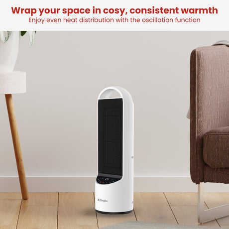Dimplex 2kW Personal DC Digital Ceramic Heater in Black and White