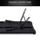 Karrera 61-Key Electronic Piano Keyboard with LED and Folding Stand in Black CHJ-SD1