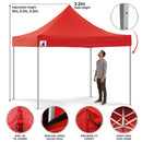 Wallaroo Gazebo Tent Marquee 3x3 PopUp Outdoor  Red