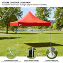 Wallaroo Gazebo Tent Marquee 3x3 PopUp Outdoor  Red