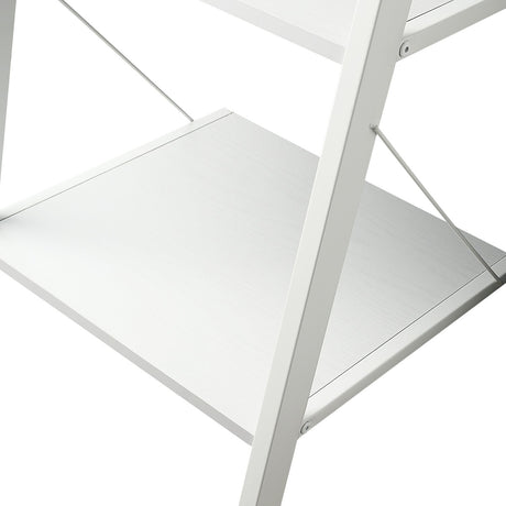 Sarantino Amelia 5-Tier Ladder Shelf in White