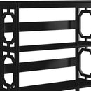 Sarantino Laurel 3-Tier Bookshelf Display Rack in Black