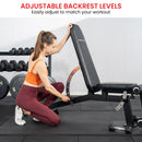 Powertrain Multi Workout Bench with Transport Wheels and Adjustable Backrest
