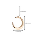 BAMDECOR Moon Stair Chandelier Golden Luxury Villa Duplex Staircase Chandelier Apartment Revolving Loft Hollow Living Room (Dimmable Control)