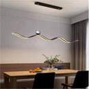 BAMDECOR A2575 Modern Design Linear LED Ceiling Light for Dining Room Office Kitchen Living Room (Black)BAMDECOR A2575 Modern Design Linear LED Ceiling Light for Dining Room Office Kitchen Living Room (Black)