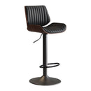SERENITà European Wooden Modern Bar Stools Bistro Stool with Rotating and Aerodynamic Multi-levelled