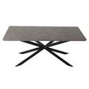 Dining Delight: Rectangular Table and Navy Velvet Chairs Dining Set