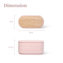 Coffee Table Storage Ottoman - Chenille Fabic Padded Blanket Box Bench CELIA - PINK