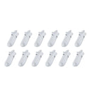 12X Rexy Seamless Sport Sneakers Socks Small Non-Slip Heel Tab WHITE