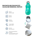 Mineral Maker MORBIDO Alkaline Filter Water Bottle + a Mineral Stone Pouch BLUE