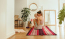 Day bed Roll Out Mattress XL Large Foldout Mat relaxation day bed camping or Yoga Matt Natural Kapok Filled RED 120cm x 200cm