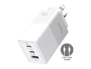 OXHORN NB-PD65CCAW PD GaN Charger 65W 3 Ports White