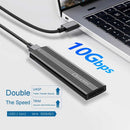 OXHORN UM-311B USB C 3.2 Gen 2 M.2 NVMe Enclosure Black