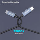 BENFEI 351SL-6F 100W USB-C to USB-C Fast Charging Cable Aluminum Shell Tangle-Free Silicone