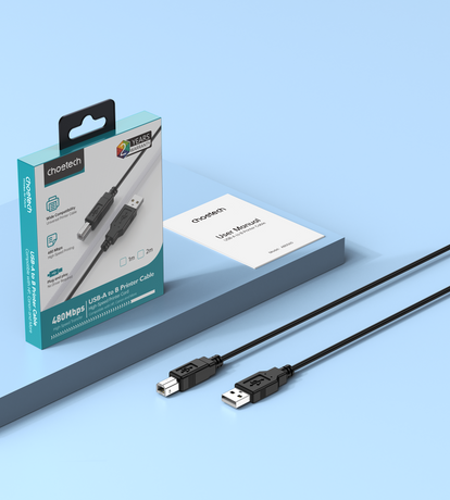 Choetech AB0060-5M USB A to B Printer 5meter Cable Black