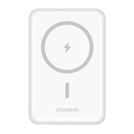 CHOETECH B662-WH USB-A + USB-C + Wireless Magnetic Power bank 5000mAh (White)