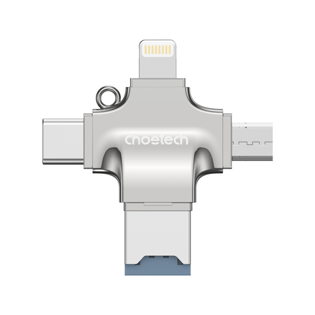 Choetech CR-002-SL EasyGO A+C+Micro+lighting four in one card reader
