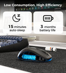 Choetech KB-002-BK 3-Level Adjustable 1600 DPI Wireless Mouse (Black)
