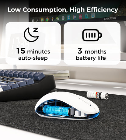 Choetech KB-002-WH single-mode 2.4G wireless mouse, white